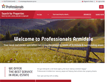 Tablet Screenshot of professionalsarmidale.com.au
